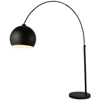 Retro Bogenleuchte Schwarz Metall E27 203 cm