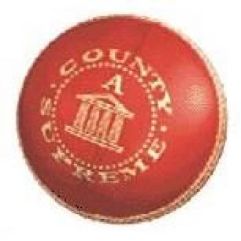 Readers County Supreme Cricket Ball By Sports Ball Shop - Youth / Red