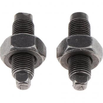 2 Pcs 0.7 Inch Aluminum Alloy Engine Valve Adjustment Screws with Nuts for 50-125cc ATV / Dirt Bike / Motorcycles