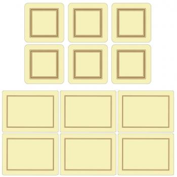 Elegant Ivory Table Protectors – 6 Piece Set