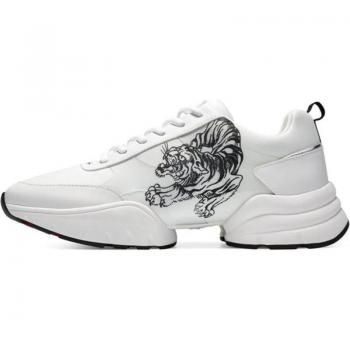 Zapatillas Deportivas Ed Hardy Caged Runner Tigre Blanco-Negro