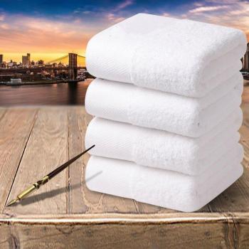 Five‑star Hotel Thick Cotton Towel bath Pure White Towel Super Soft Strong Absorbent Towel Spa / Beauty Salon/Restaurant Supplies