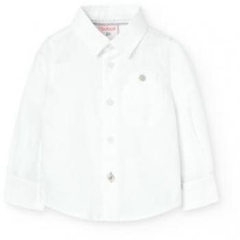 Boboli Camicia Oxford Bambino a Maniche Lunghe con Taschino