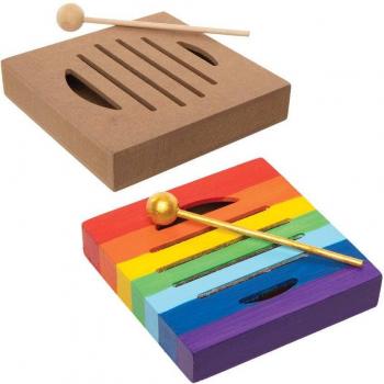 Make Your Own Melodic Magic with Wooden Music Blocks (Pack of 3)