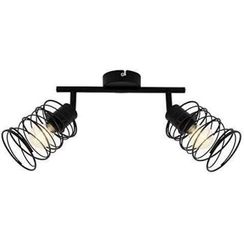 Black Steel Dreh‑Schwenk Spotleuchte