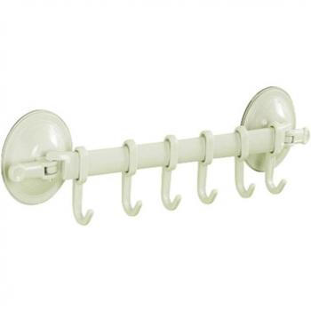 Gancho de succión sin perforaciones para cocina y baño, 6 filas, ángulo ajustable, clip para toalla