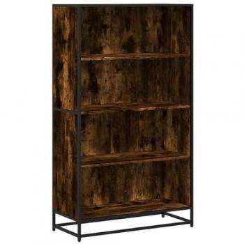 VidaXL Bookcase Smoked Oak 80.5x35x139 cm Engineered Wood