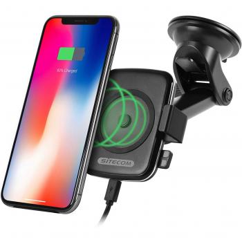 Stazione di Ricarica Veloce Qi Sitecom per Auto – Phone Holder Wireless 5/7,5/10 W