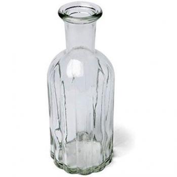 VASE EN VERRE FLEURI 19 CM