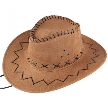 Sombrero Pastizales con Sombrilla y Empalme de Cuero Imitación