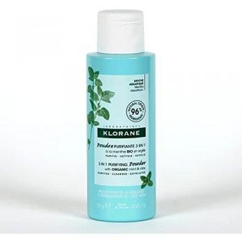 Poudre Purifiante Biologique Klorane 50 g à base de Menthe Aquatique
