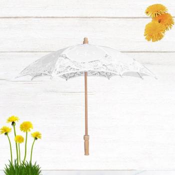 Bride's Lace Umbrella White