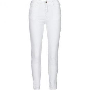 Jeans push-up slim taille haute PULP, 7/8ème blanc en coton