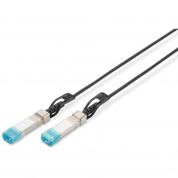 DIGITUS Twinax DAC Kabel, SFP+, 7 m, bis 10.52 Gbit/s, AWG 30, kompatibel mit HP H3C, Schwarz