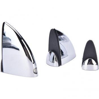 Support d'étagère en alliage de zinc pour verre et bois, 3 tailles, clip de fixation en acier inoxydable