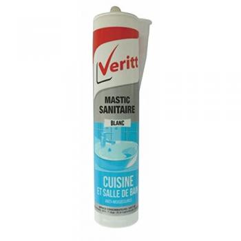 Mastic sanitaire 280 ml blanc – étanchéité intérieure salle de bains
