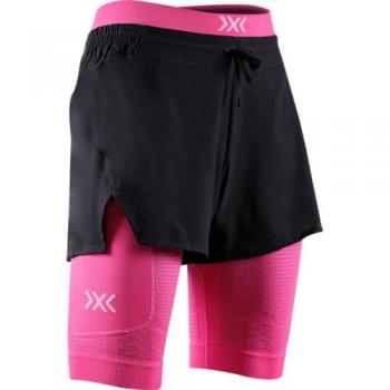 X‑Bionic Effektor 2‑in‑1 Shorts – Black/Neo Pink, Size XS, Female