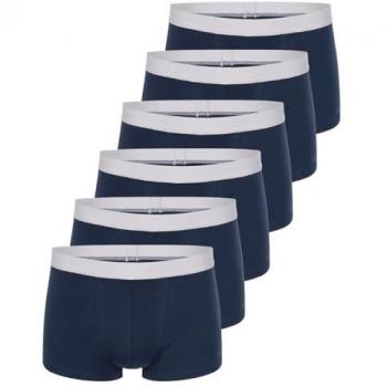 Boxer Sloggi Go ABC 2.0 in cotone, confezione da 6, taglia M, colore blu marino