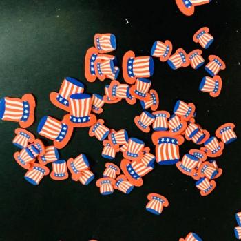 Accesorios de Manicura de Arcilla Polimérica - Sombrero con Bandera