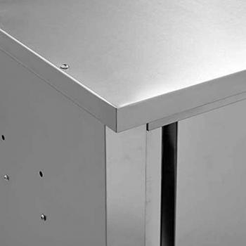 VidaXL Kitchen Wall Cabinet with Sliding Doors 150x40x50 cm Stainless Steel