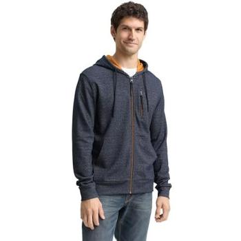Navy gestreifte Sweatjacke für Herren