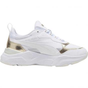 Scarpe Puma Cassia Metallic Shine bianco oro puro donna - 40