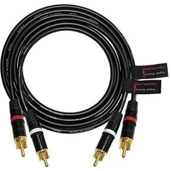 Cable de interconexión de audio de 4 metros con conectores RCA dorados