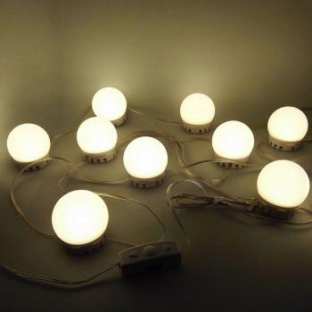 Juego de luces LED para espejo de tocador estilo Hollywood