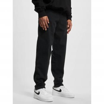 Czarny washed dżins DEF o tapered kroju