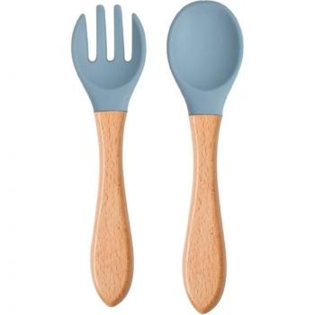 Peuter Training Lepel & Vork met Houten Handvat