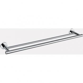 Porte-serviettes mural en inox brillant