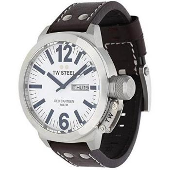 Steel‑Crafted Quartz Watch with Leather Straps (Men)