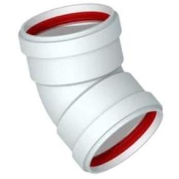 Curva 45° Stabili Femmina-Femmina SS DN80 Doppiata