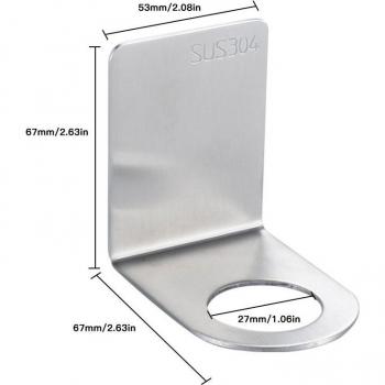 Stainless Steel Shower Soap Holder with No-Drill Hook
