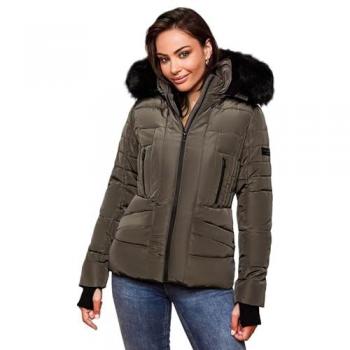 Adele Navahoo Chaqueta de Invierno Antracita y Taupe