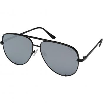 Quay Eyewear Frauen Katze-Print Sonnenbrille – Schwarz mit Punkten