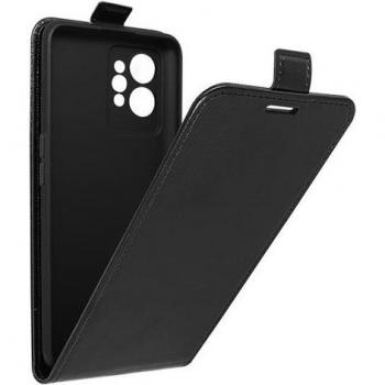 Clapet vertical porte-cartes Realme GT 2 Pro en cuir noir