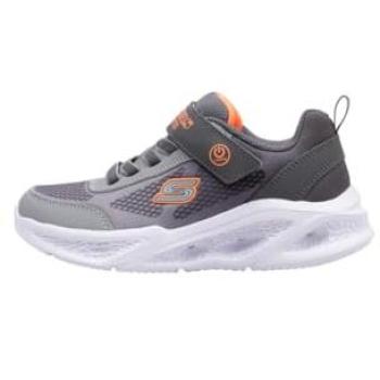 Skechers Meteor-Lights Enfant Charcoal & Gris