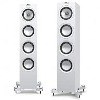 Altavoz de suelo - KEF Q550, Suelo 2.5 vías, Uni-Q 1”-5.25”, Woofer 5.25”, 58Hz-28KHz, Blanco