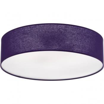 Roller Euluna, lampadario in tessuto viola, Ø 50 cm