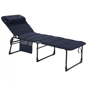 Crespo Dreibeinliege Air-Deluxe Alu, blau