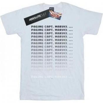 Camiseta de algodón Capitán Marvel para chicas Marvel
