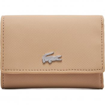 Lacoste - Cartera amplia negra con zipper