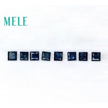 Blaues Saphir-Set für Schmuckherstellung – 8 Stück, 2–2,5 mm, 0,5‑1,0 ct