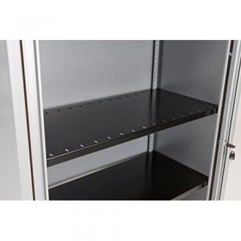 Tc Bisley Essentials Slotted Shelf for Cupboards - Black