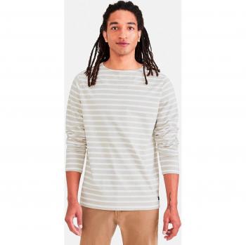 Camiseta Dockers de manga larga con cuello barco y rayas