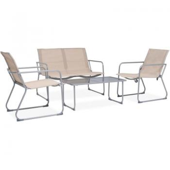 Conjunto de Muebles de Jardín PROLENTA PREMIUM 4 Piezas