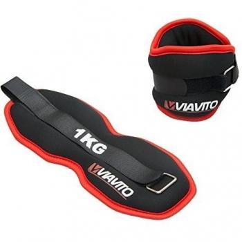 Calzado con Peso en el Tobillo Viavito 2 kg (Negro)