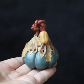 LUWU Purple Clay Pumpkin Tea Set
