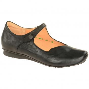 Damenschuhe Think – Bequeme Slipper, Halbschuh Chilli, Modell 2-82107-00, Farbe Schwarz, Größe EU 35.5